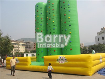 Kids And Adult Customized 3 Inflatable Climbing Wall For Entertainment BY-IG-011